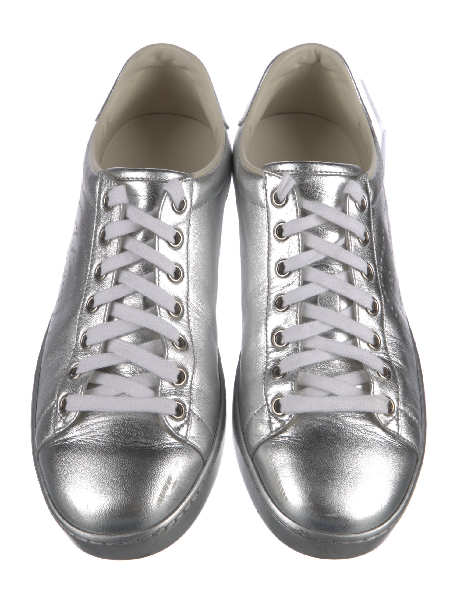 Gucci Interlocking G Logo Leather Sneakers